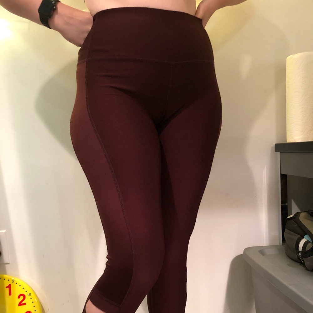 Maroon Workout Leggings